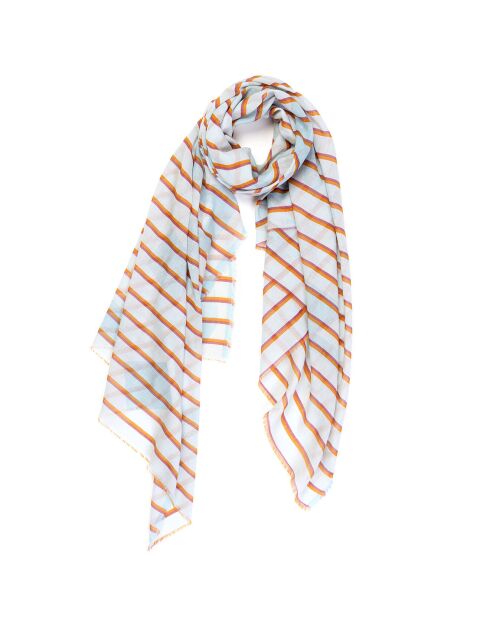 Sciarpa 100% cotone biologico Sens blu - 100x200 cm