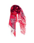 Sciarpa 100% cotone biologico Les Plantes Magenta Multicolore - 100x200 cm