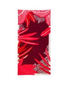 Sciarpa 100% cotone biologico Les Plantes Magenta Multicolore - 100x200 cm