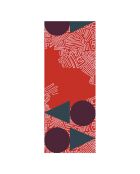 Rundschal aus 100% roter Wolle, dreieckig, 70 x 180 cm