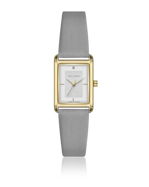 Montre en quartz pour femme grise