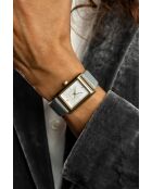 Montre en quartz pour femme grise