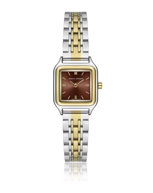 Montre en quartz pour femme rayons de soleil argenté/doré