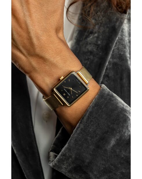 Montre en quartz pour femme rayons de soleil dorée