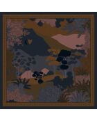 Schal aus 100% blauer Baumwolle - 100x100cm