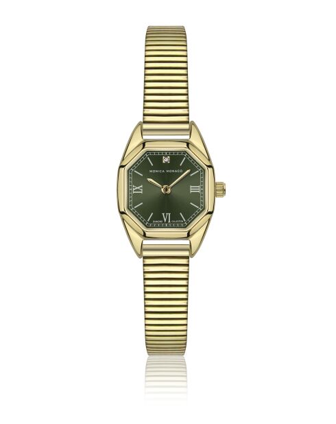 Montre en quartz pour femme rayons soleil dorée