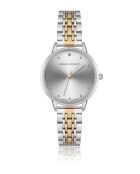 Montre en quartz pour femme rayons de soleil argenté/doré