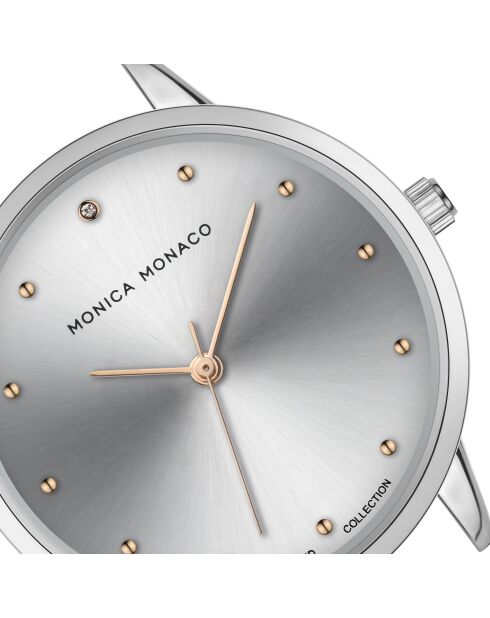Montre en quartz pour femme rayons de soleil argenté/doré