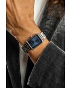 Montre en quartz pour femme rayons de soleil argentée