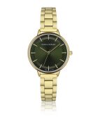 Montre en quartz pour femme rayons soleil dorée