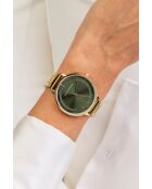 Montre en quartz pour femme rayons soleil dorée