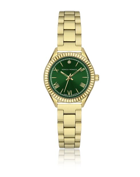 Montre en quartz pour femme rayons soleil dorée