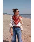 Sjaal van 100% rood katoen - 100x100cm