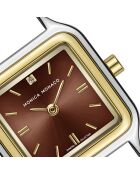 Montre en quartz pour femme rayons de soleil dorée