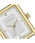 Montre en quartz pour femme argenté/doté