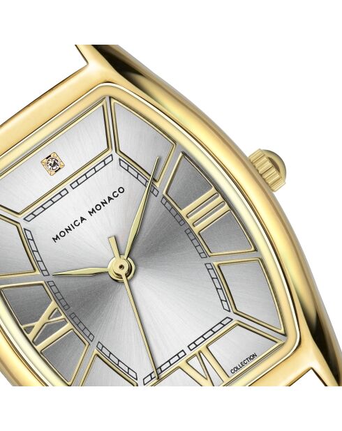 Montre en quartz pour femme rayons de soleil argenté/doré