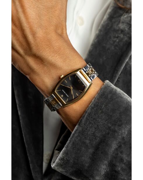 Montre en quartz pour femme rayons de soleil argenté/doré