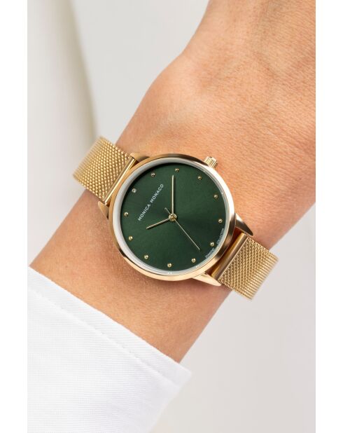 Montre en quartz pour femme rayons soleil dorée