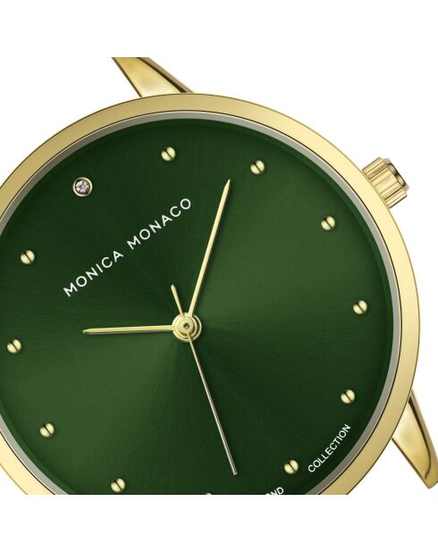 Montre en quartz pour femme rayons soleil dorée