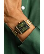 Montre en quartz pour femme rayons soleil dorée