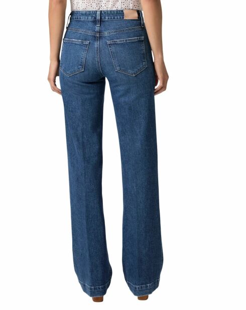 Leenah Soundcheck blauwe jeans met wijde pijpen