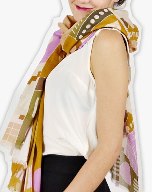 Kamelschal aus 100% Bio-Baumwolle - 200x100 cm