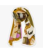 Kamelschal aus 100% Bio-Baumwolle - 200x100 cm