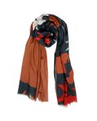 Stola Vertige, 100% Bio-Baumwolle, braun, 200 x 100 cm