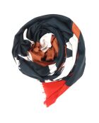 Stola Vertige, 100% Bio-Baumwolle, braun, 200 x 100 cm