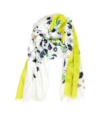 Etole Flora 100% Coton Bio crème - 200x100 cm