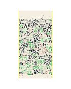 Etole Flora 100% Coton Bio crème - 200x100 cm