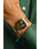 Montre en quartz pour femme rayons soleil dorée