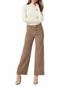 Canewood beige Anessa jeans met wijde pijpen