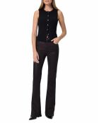 Laurel Canyon Bootcut-Jeans mit hoher Taille, Kaffee, Chicorée, Schokolade