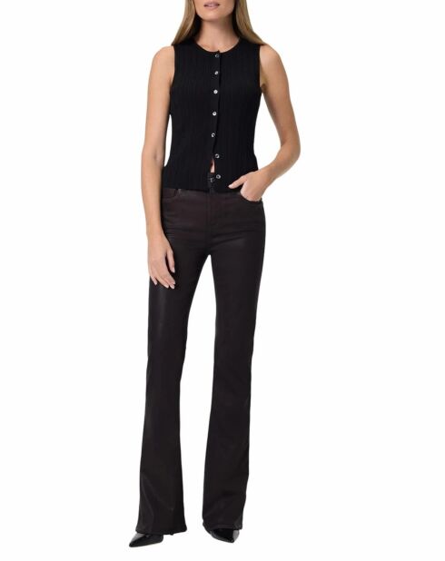 Laurel Canyon Bootcut-Jeans mit hoher Taille, Kaffee, Chicorée, Schokolade