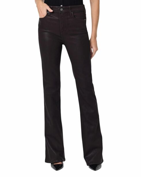 Laurel Canyon Bootcut-Jeans mit hoher Taille, Kaffee, Chicorée, Schokolade