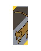 Luna gelber Schal aus 100% Wolle - 70x180 cm