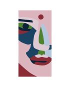 Indischer rosa Schal aus 100% Bio-Baumwolle - 200x100 cm