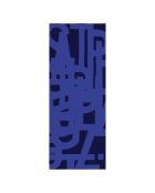 Typo sjaal van 100% blauwe wol - 70x180 cm