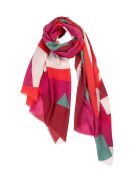 Foulard 100% laine rouge - 70x180cm