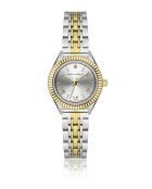 Montre en quartz pour femme rayons de soleil argenté/doré