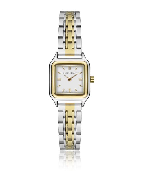 Montre en quartz pour femme argenté/doré