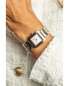 Montre en quartz pour femme argenté/doré