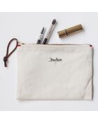 Pochette Fourmis beige - 21x15 cm