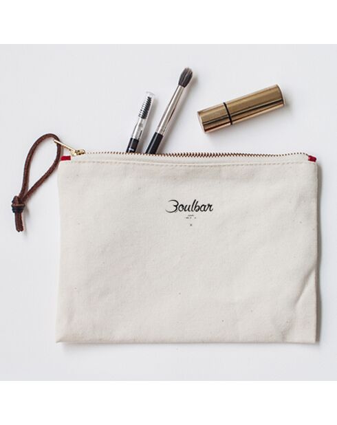 Pochette Fourmis beige - 21x15 cm