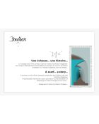 Infinity blauwe sjaal van 100% biologisch katoen - 200x100 cm