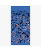 Stola Flora blau aus 100% Bio-Baumwolle - 100x200 cm