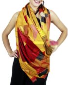 Schal aus 100% Bio-Baumwolle Gelbes Gesicht - 200x100 cm