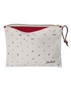 Pochette Motifs 100% Coton Bio crème - 16x22 cm