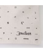 Pochette Motifs 100% Coton Bio crème - 16x22 cm